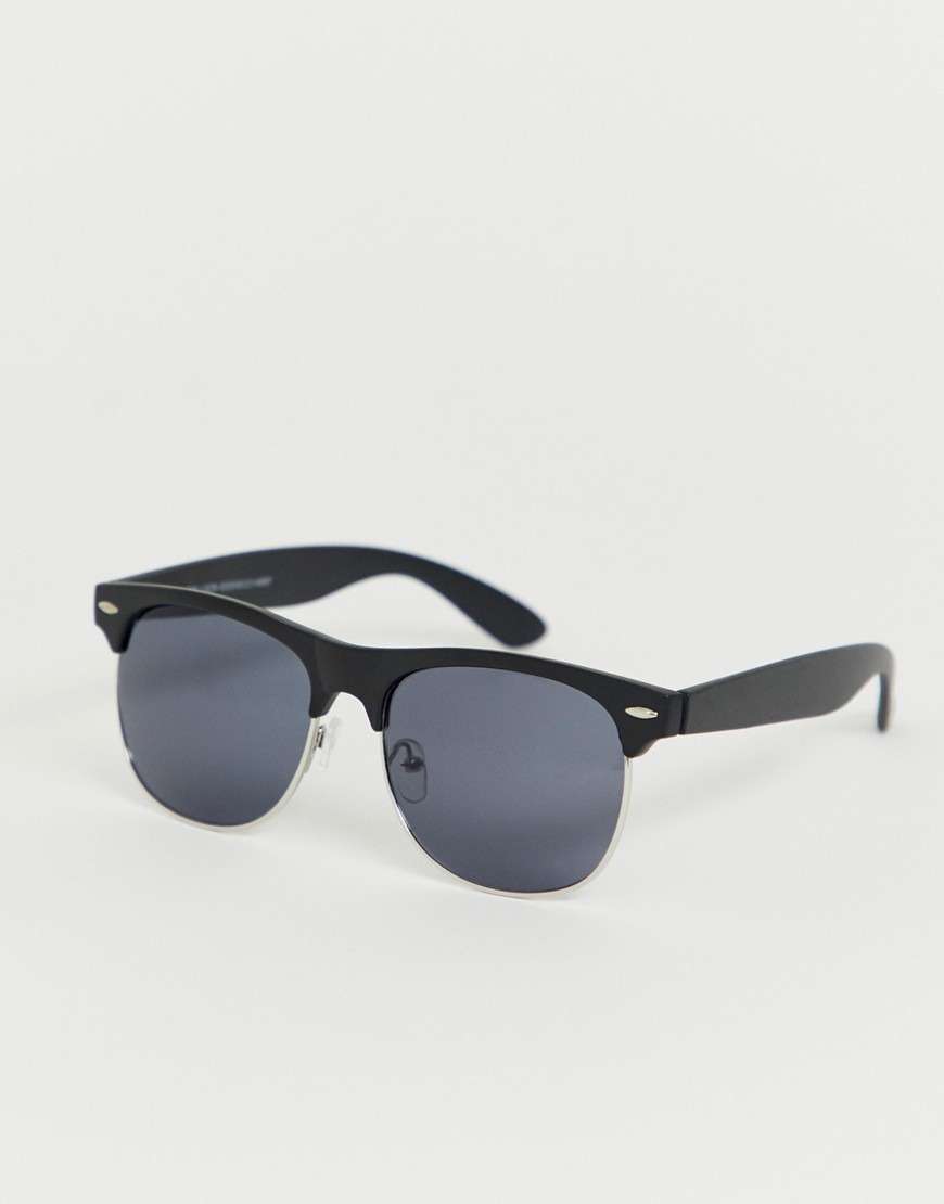 фото Солнцезащитные очки в черной оправе new look-черный