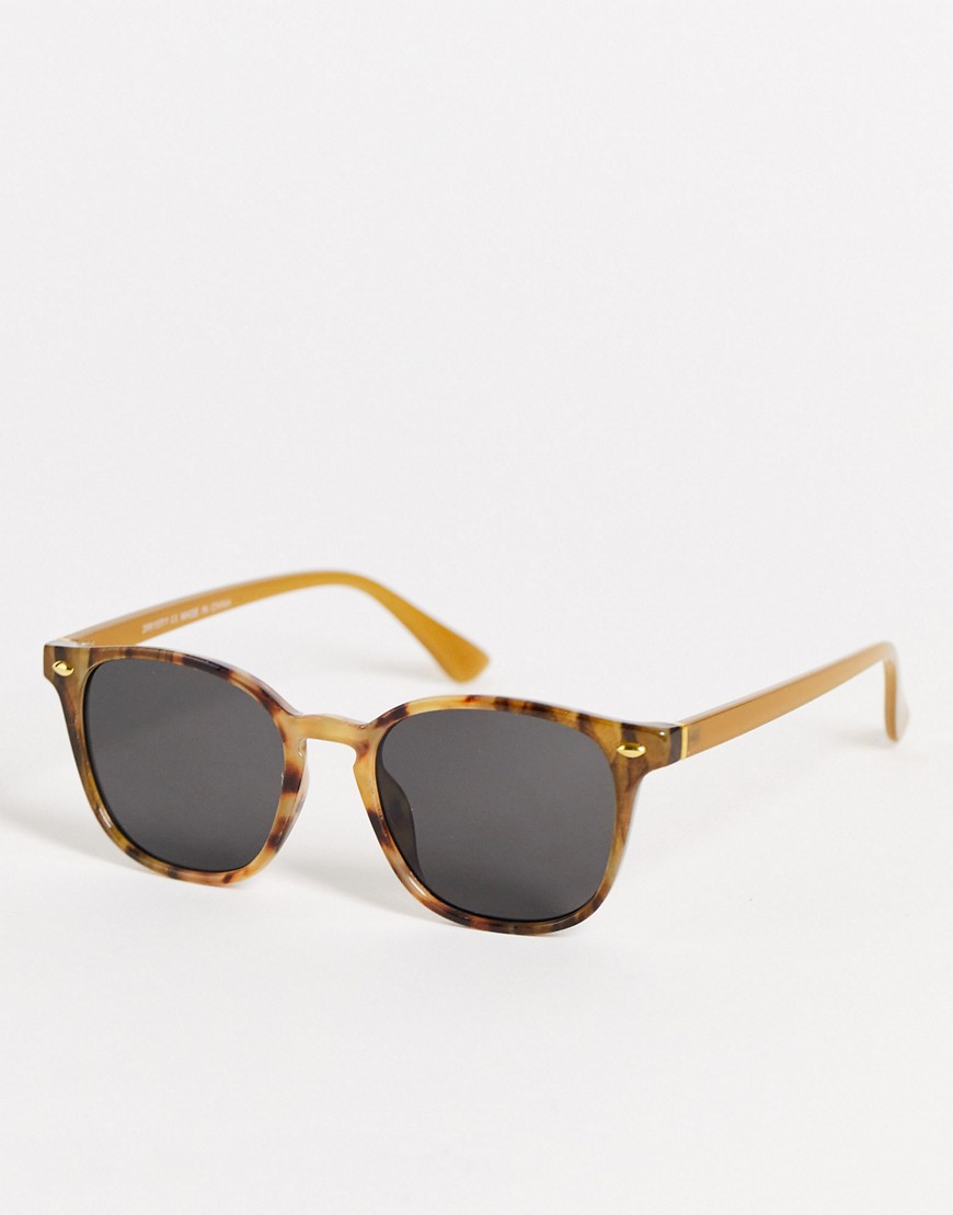фото Солнцезащитные очки в коричневой черепаховой оправе river island-коричневый цвет