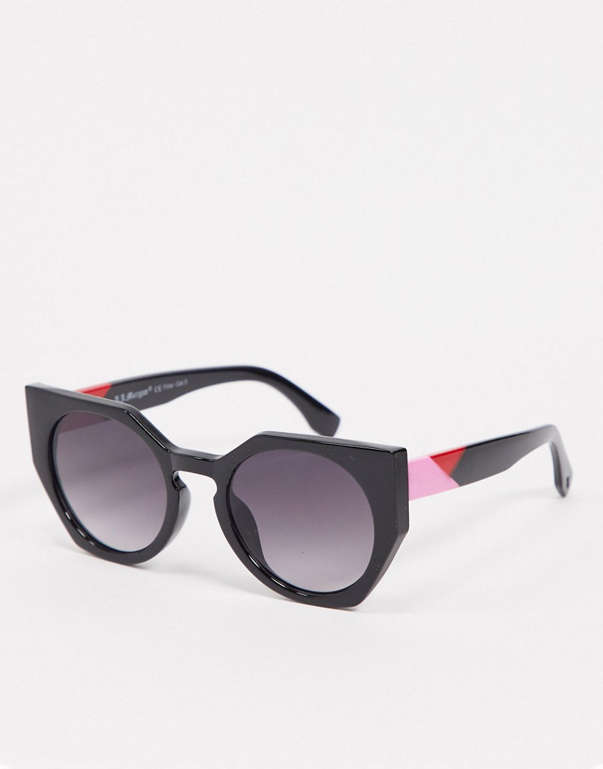 фото Солнцезащитные очки в крупной оправе "кошачий глаз" aj morgan-черный
