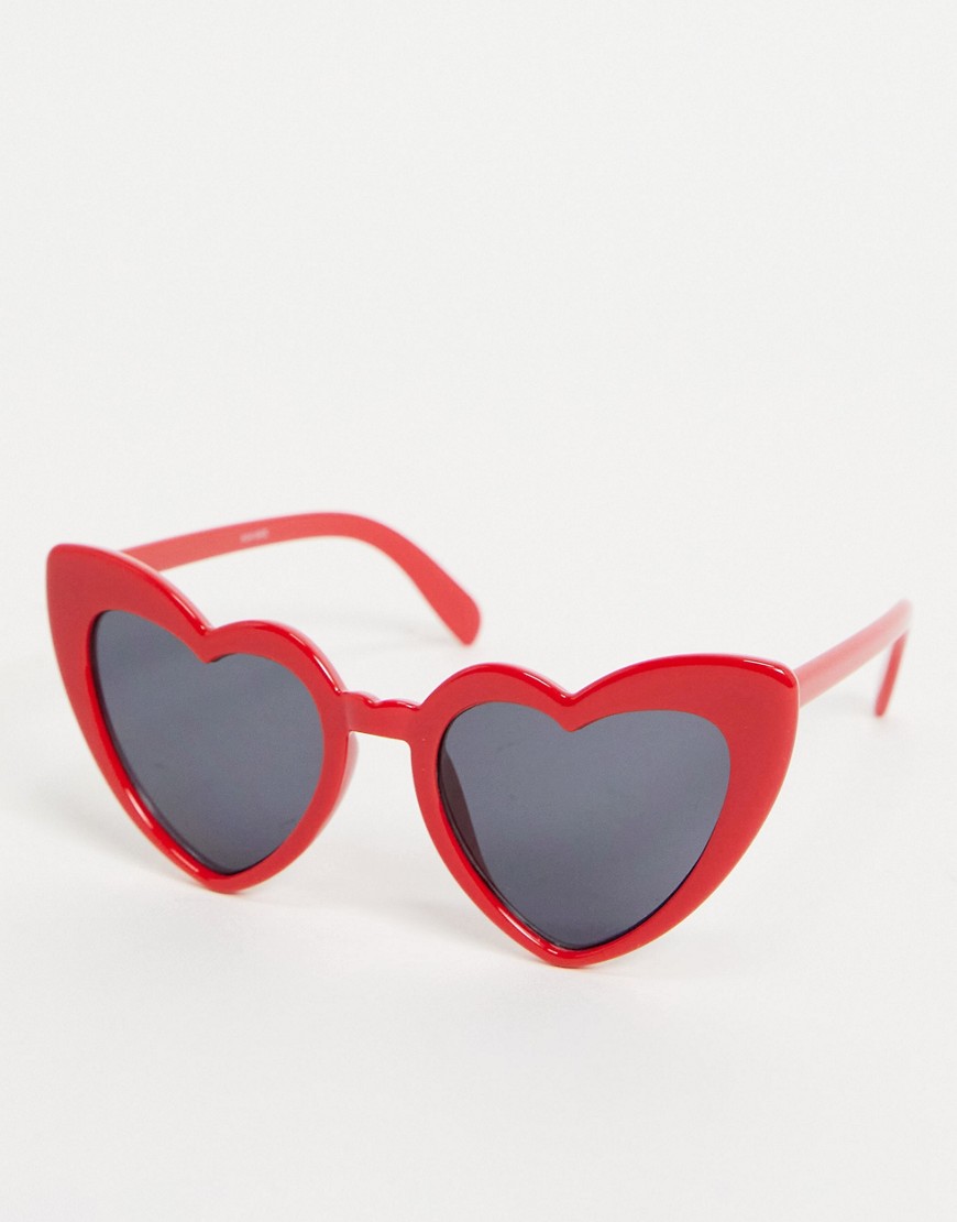 фото Солнцезащитные очки в массивной оправе в форме сердца madein.-красный