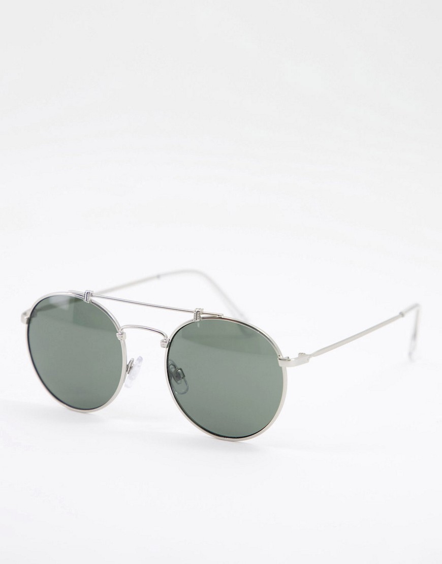 фото Солнцезащитные очки в серебристой оправе vans henderson-серый