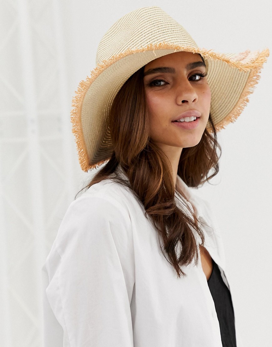 фото Соломенная шляпа-панама french connection-коричневый