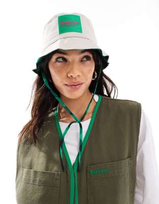Sombrero de pescador color piedra de Barbour x ASOS