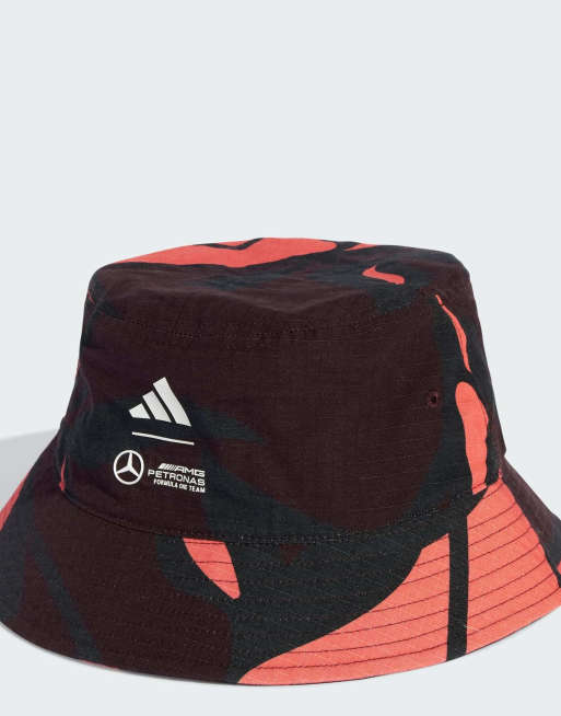 Sombrero de pescador color rojo rubí aurora, turbo y negro Mercedes-AMG ...