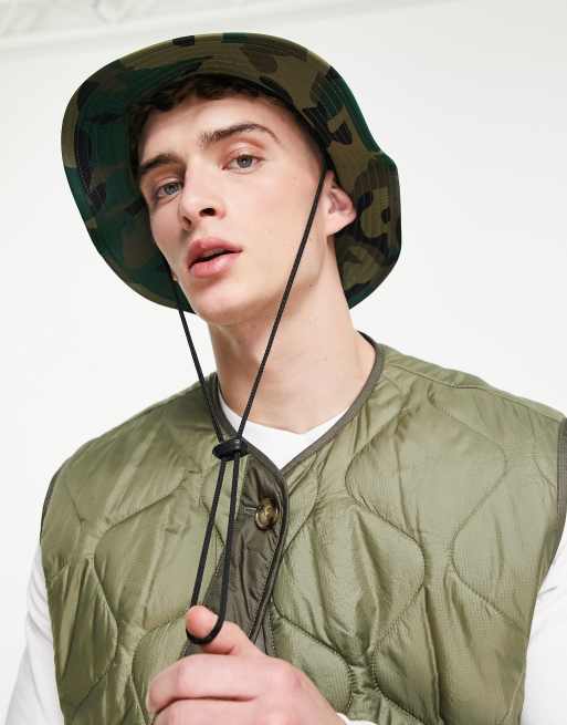 Sombrero de pescador con estampado de camuflaje Black Country de Hurley, 2 de 4
