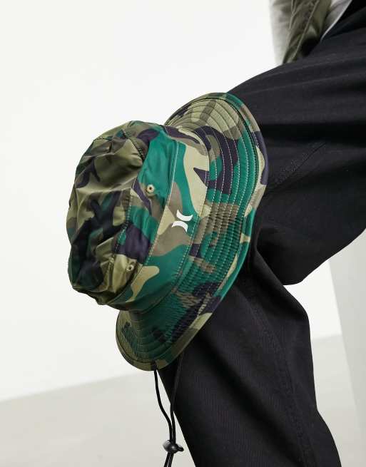 Sombrero de pescador con estampado de camuflaje Black Country de Hurley, 4 de 4