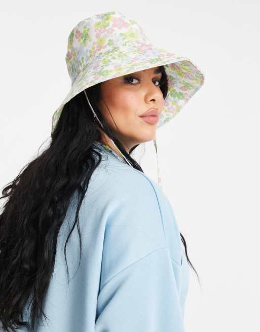 Sombrero de pescador con estampado floral y cordón de ASOS DESIGN, 4 de 4