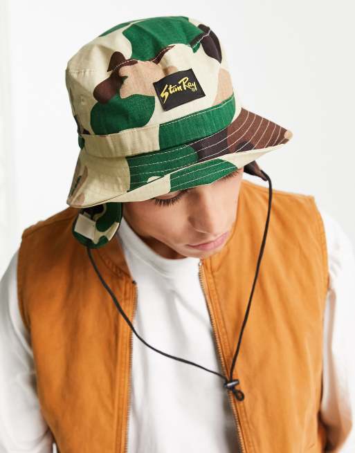 Sombrero de pescador de invierno con estampado de camuflaje de Stan Ray
