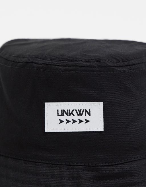 Sombrero de pescador de lona negra con logo de ASOS DESIGN , 3 de 4