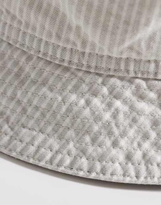Sombrero de pescador gris a rayas Mercer de Carhartt WIP, 3 de 3