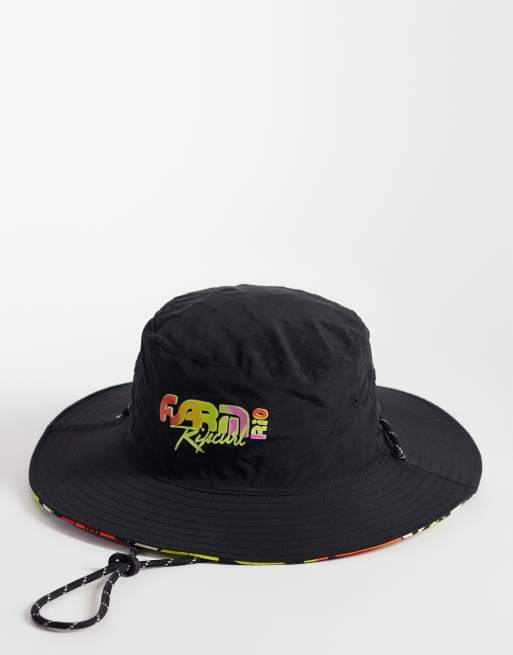 Sombrero de pescador multicolor reversible de Ripcurl x FARM Rio