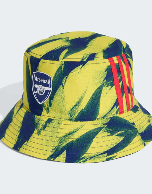 Sombrero de pescador multicolor, rojo rubí y blanco con diseño del Arsenal Festival Pack de adidas Performance