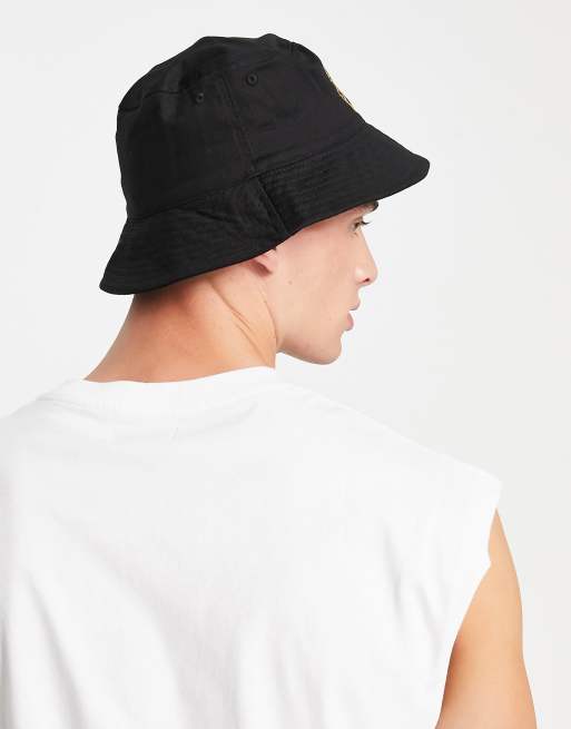 Sombrero de pescador negro con logo de sol de Versace Jeans Couture, 2 de 4