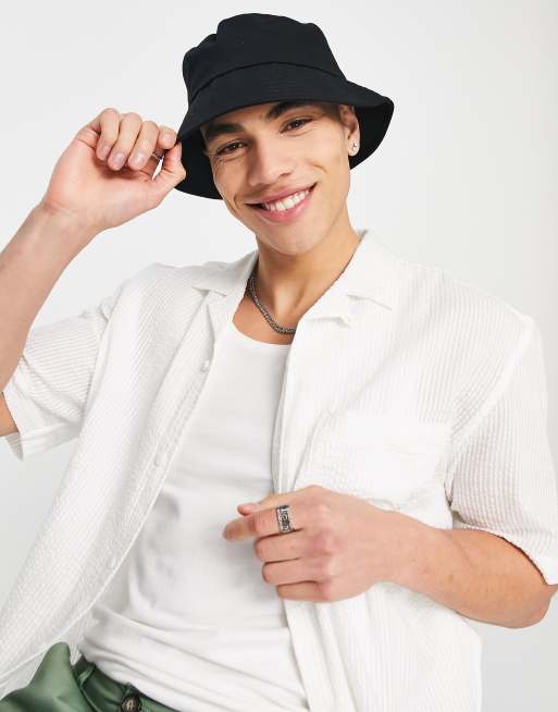 Sombrero de pescador negro de New Look