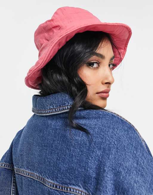 Sombrero de pescador rosa acolchado Nube de Mango