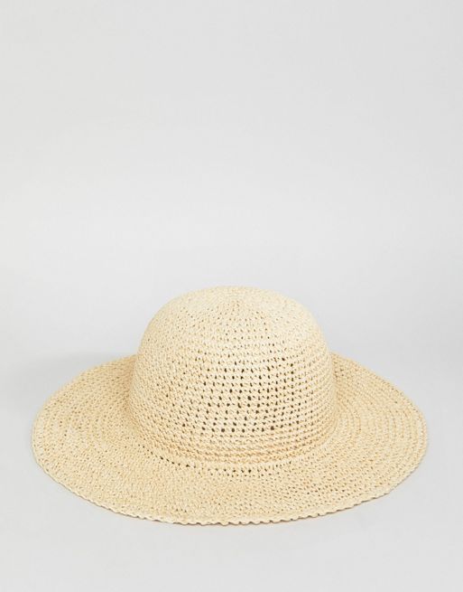 Sombrero Para Mujer Ala Corta Talla Única Caqui