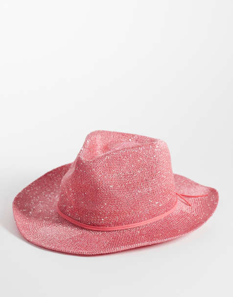 Sombrero vaquero rosa metalizado de South Beach - view 1