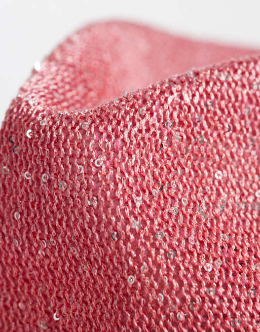Sombrero vaquero rosa metalizado de South Beach , 3 de 3