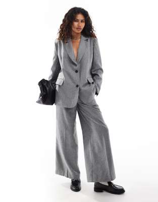 Something New Corpcore tailored oversized blazer co-ord in grey