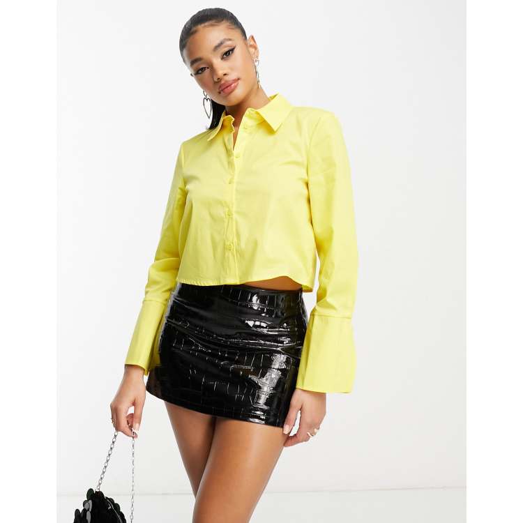 bright yellow shirt womens