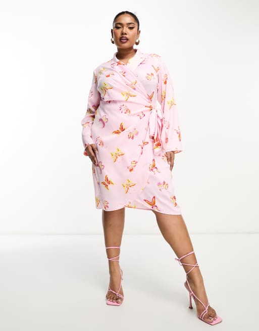 Butterfly cheap wrap dress