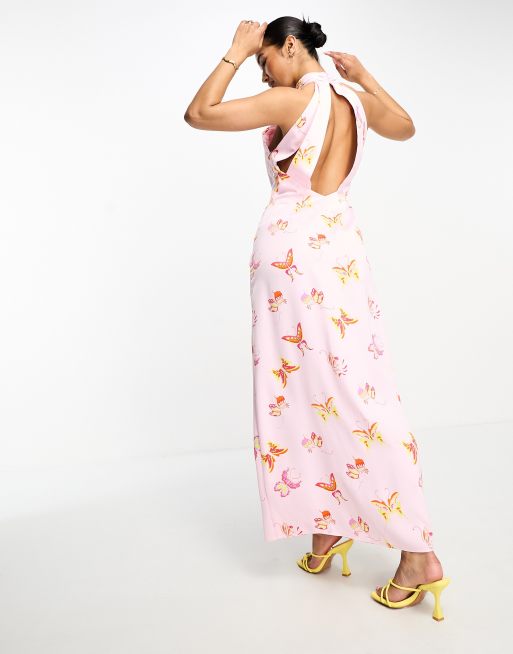 PINK MAXI EYELET DRESS – Flying Flamingos