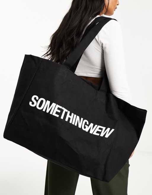 Something New x Aisha Potter - Sort tote i kanvas