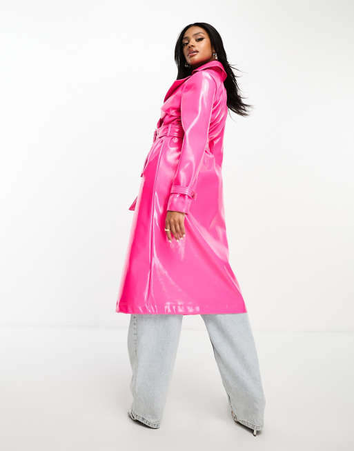 Pink 2024 vinyl coat