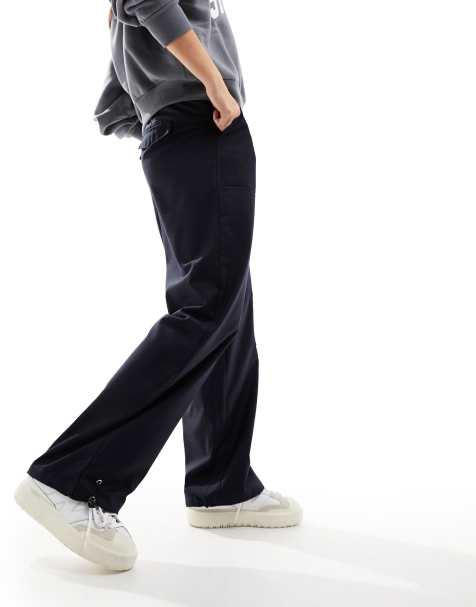 Something New x GORPECORE SQUAD - Pantaloni cargo blu navy con fibbia sul davanti - view 1
