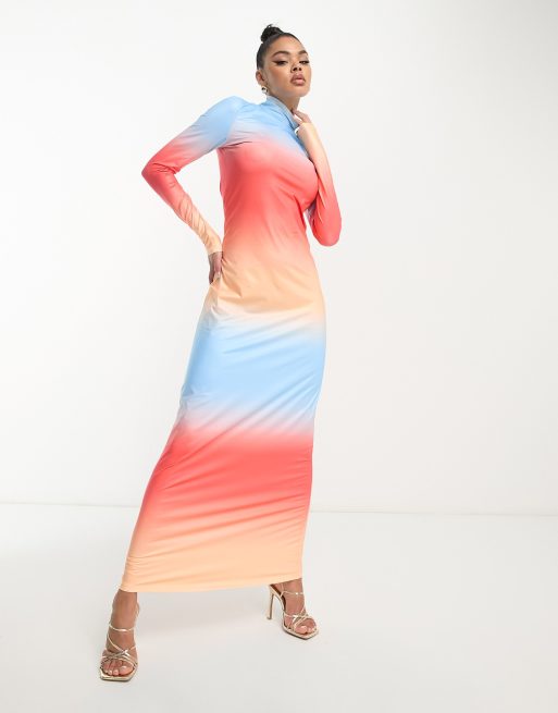 Sunset ombre cheap maxi dress