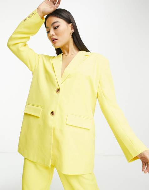 Blazer jaune online zara