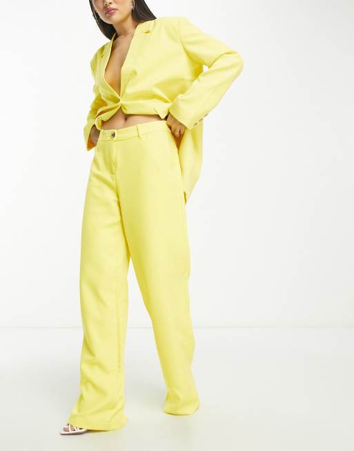 Asos yellow outlet trousers