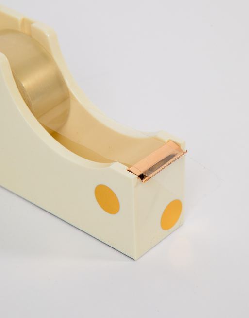 Soporte para cinta adhesiva con lunares en dorado de Kate Spade, 3 de 4