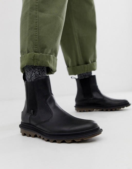 Sorel ace chelsea waterproof boot in black