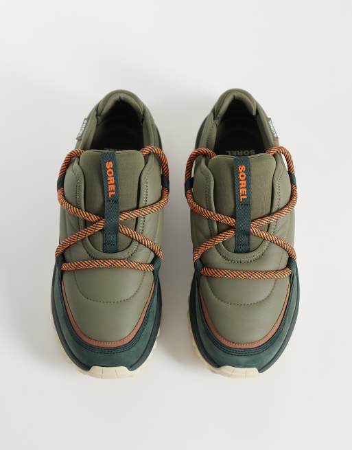 Sorel Callsign Daybreak LX sneakers in stone green, 3 of 5