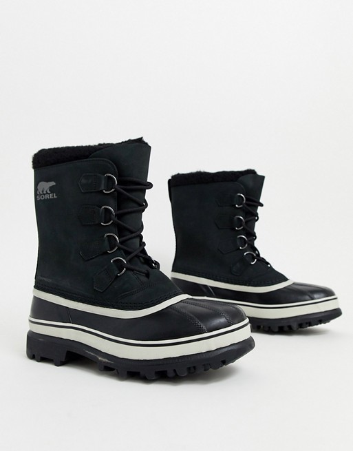 SOREL Caribou snow boot in black