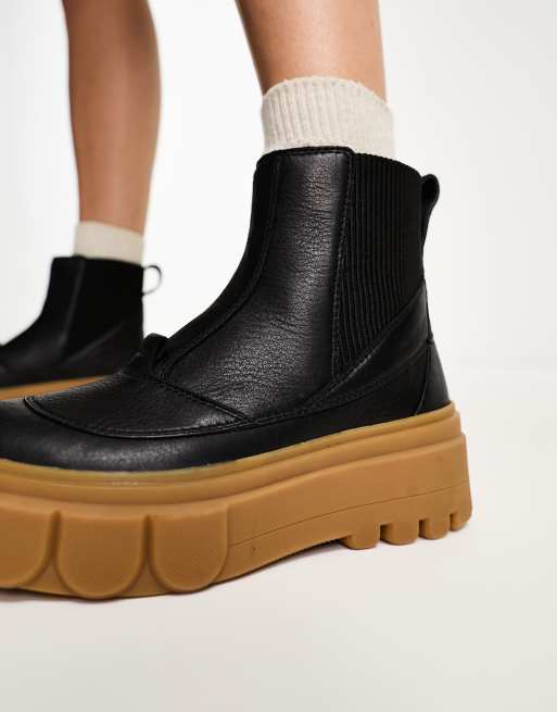 Sorel Caribou x chelsea boots in black ASOS