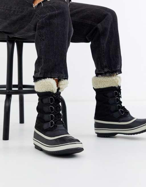 Sorel carnival hot sale boots black