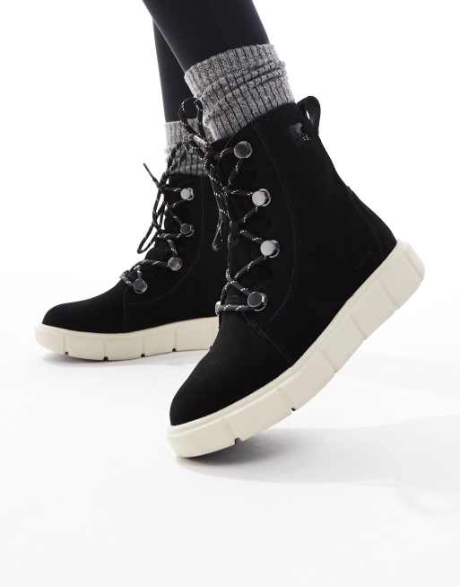 Sorel - Explorer II Joan - Scarponcini color nero e bianco sporco