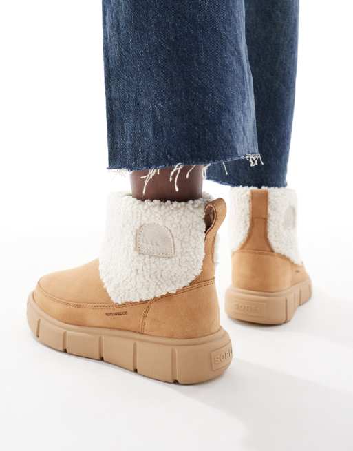 Sorel - Explorer III - Chaussures de randonnées confortables à enfiler - Fauve/crème, 3 de 4