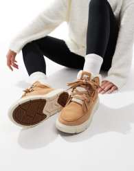 Sorel Explorer III lace hiking boots in tan and cream