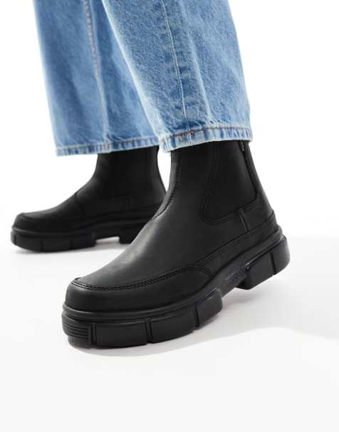 Sorel – Explorer STRT – Svart chelseaboots i mocka - view 1