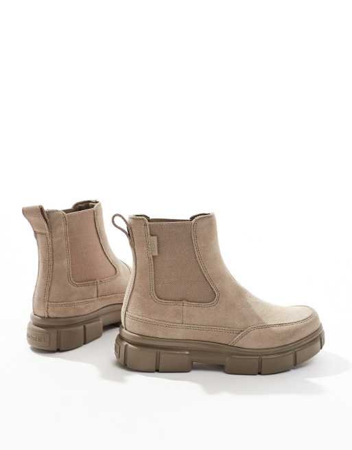 Sorel - Explorer STRT - Taupe og sandfarvede Chelsea-støvler i ruskind, 2 af 4