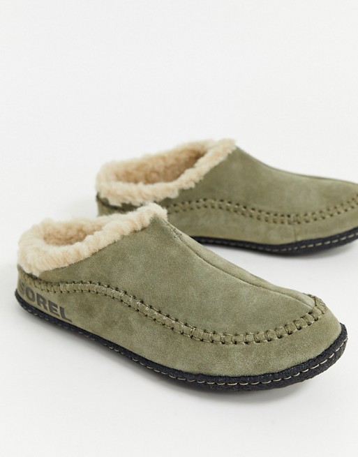 SOREL Falcon Ridge slippers in olive
