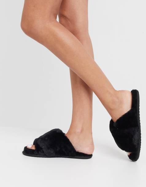 Featured image of post Womens Fluffy Slippers Black - There are 2225 womens fluffy slippers for.