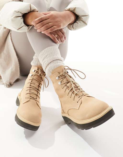 Bottines à lacets clearance camel