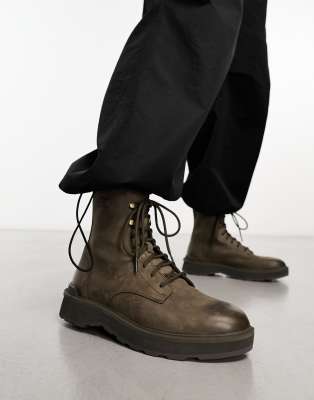 Sorel Men's Hi-line Lace-up Waterproof Boot Men's Shoes In Green