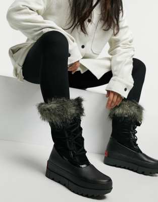 asos fur lined boots