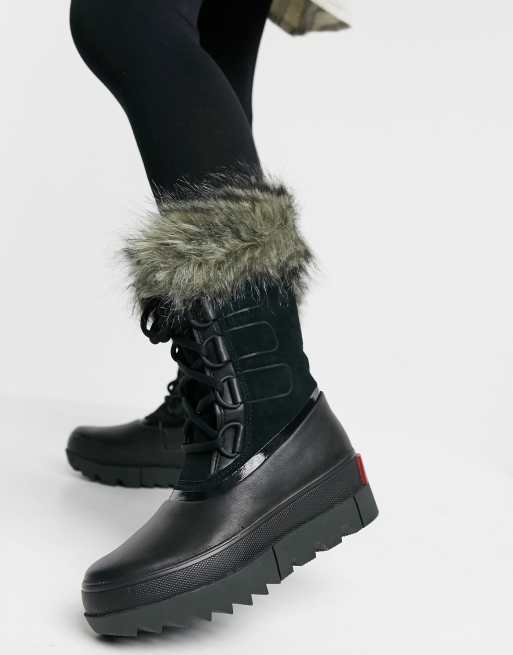 Black sorel joan outlet of arctic boots