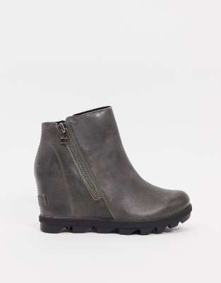 gray sorel wedge